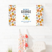 Boys Modern Sports Birthday Party | Game Day Theme Spandoek (Insitu)