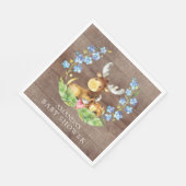 Boys Moose Baby shower papieren servetten (Hoek)