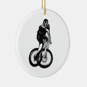 Boys mountain bike T Shirt presents MTB Christmas Keramisch Ornament (Rechts)
