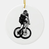 Boys mountain bike T Shirt presents MTB Christmas Keramisch Ornament (Voorkant)