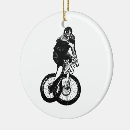 Boys mountain bike T Shirt presents MTB Christmas Keramisch Ornament (Links)