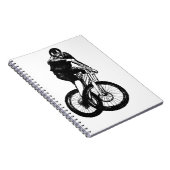 Boys mountainbike T Shirt cadeau MTB Notitieboek (Rechterzijde)