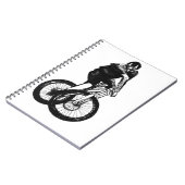 Boys mountainbike T Shirt cadeau MTB Notitieboek (Linkerzijde)