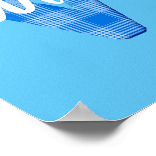 Boys Naam Aangepaste speldenbrief W Poster (Hoek)