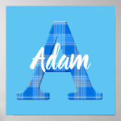 Boys Name Custom Play Letter A Poster (Voorkant)