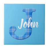 Boys Name Custom Play Letter J Tegeltje (Voorkant)
