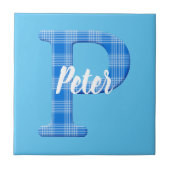 Boys Name Custom Play Letter P Tegeltje (Voorkant)