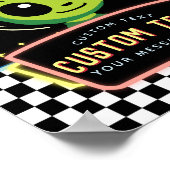 Boys NeonGalaxy Custom Space Alien Sign Poster (Hoek)