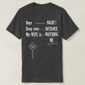 BOYS NIGHT, SAFETY FIRST T-Shirt (Design voorkant)