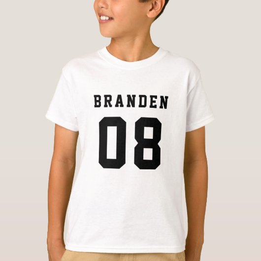 Boys Number TShirt (Voorkant)