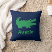 Boys Nursery Room Decor Alligator Sierkussen (Deken)