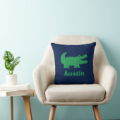 Boys Nursery Room Decor Alligator Sierkussen (Stoel)