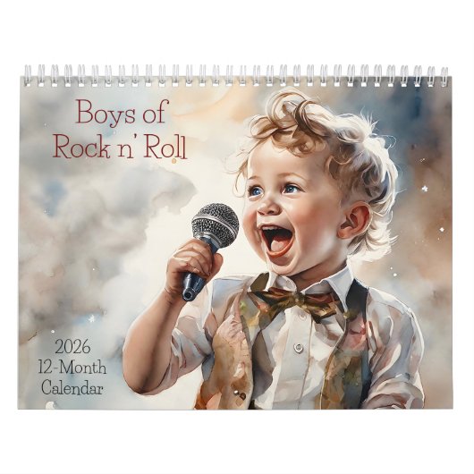 Boys of Rock and Roll 2026 Kalender 12 maanden (Hoes)