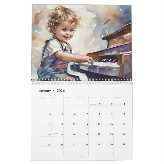 Boys of Rock and Roll 2026 Kalender 12 maanden (Jan 2026)