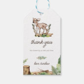 Boy's Oh Deer Woodland Baby Herten Baby shower Cadeaulabel (Voorkant)
