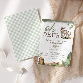 Boy's Oh Deer Woodland Baby Herten Verjaardag Kaart