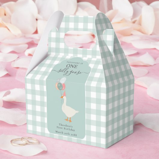 Boy's One Gekke Goose 1st Birthday Party Bedankdoosjes (Huwelijk)