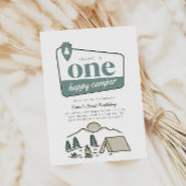 Boy's One Happy Camper Park Explorer 1e verjaardag Kaart