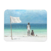 Boys op Beach Kenya Magneet (Horizontaal)