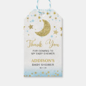 Boys Over The Moon Thema's Baby shower Label Cadeaulabel (Voorkant)
