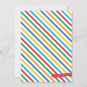 Boys Pancakes en Pajamas Chalkboard Party Kaart (Achterkant)