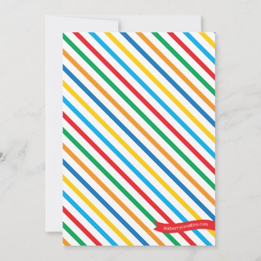 Boys Pancakes en Pajamas Chalkboard Party Kaart (Achterkant)