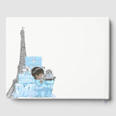 Boys Paris Baby shower Gastenboek (Achterkant)