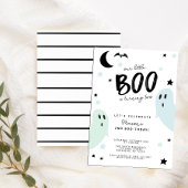 Boy's Pastel Little Boo Ghost Halloween Verjaardag Kaart