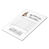 Boys Personalized Chore Chart Notitieblok (Schuin)