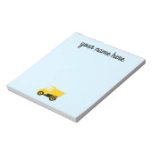 Boys Personated Construction Truck Notitieblok (Linkerzijde)