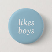 Boys Pin Ronde Button 5,7 Cm (Voorkant)