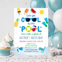 Boys Pool Summer Birthday Kaart