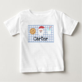 Boys Pset Santa's Milk and Cookies Baby T-Shirt