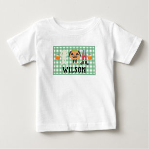 Boys Pset Trick or treat Halloween Baby T-Shirt