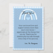 Boys Rainbow-Baby shower Bedankkaart (Voorkant)