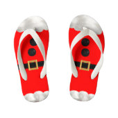 Boys Red Elf Santas Helper Festive Teenslippers (Voetbed)