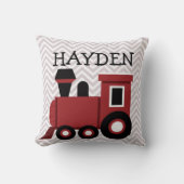 Boys Red Train, speciaal ontworpen piloot Kussen (Voorkant)