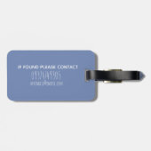 Boys Red Waterverf Dinosaur en naam Kinderen Bagagelabel (Achterkant horizontaal)