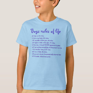 Boys Regels voor het leven T-shirt