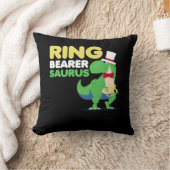 Boys Ring Bearer Dinosaur Rex Weddenschap Kussen (Deken)