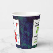 Boy's Rockstar Verjaardag met Rode Gitaar Papieren Bekers (Links)