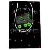 Boy's Roller Schaats Verjaardagsfeestje gepersonal Medium Cadeauzakje (Voorkant)