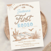  Boys Rope Tekst Eerste Rodeo 1e Verjaardag Kaart