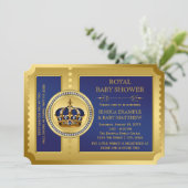 Boys Royal Baby shower Kaart (Staand voorkant)
