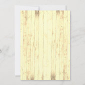 Boys Rustic Brown Yellow Wanted Birthday Kaart (Achterkant)