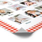 Boys Rustic Farm First Year Birthday Photo Collage Poster (Hoek)