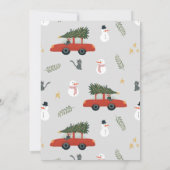 Boys Rustige kerstboomstaren Baby shower Kaart (Achterkant)