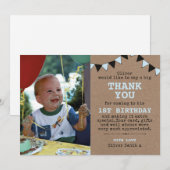 Boys rustige verjaardag dank je creditcard bedankkaart (Voorkant / Achterkant)