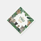 Boys Safari Two Wild Birthday Servet (Hoek)