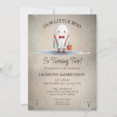 Boy's Second Birthday Party Invitation Kaart (Voorkant)